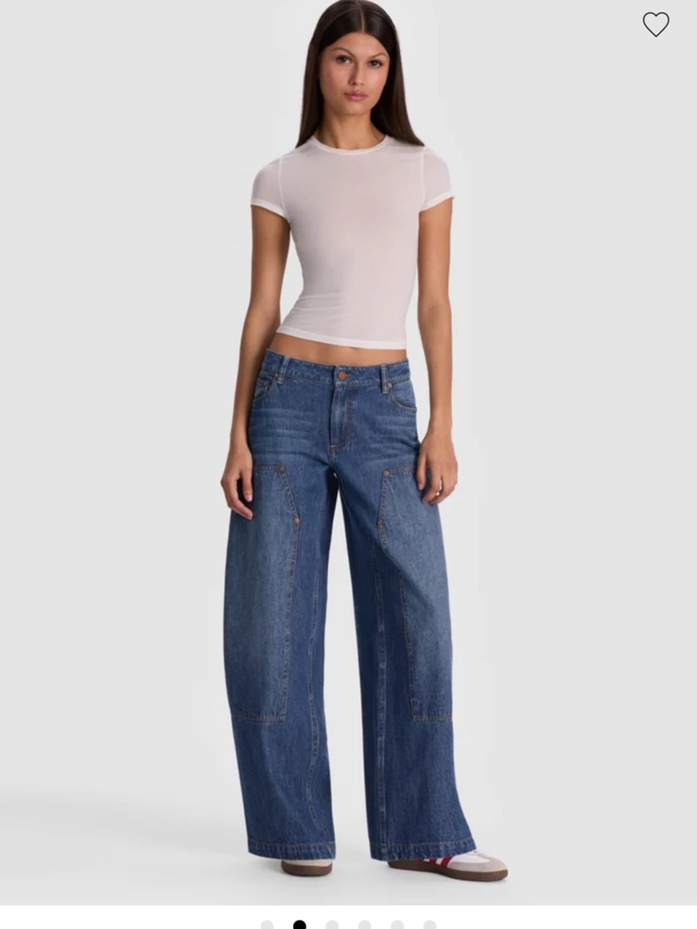 Alice + Olivia Andie Carpenter Barrell Jeans